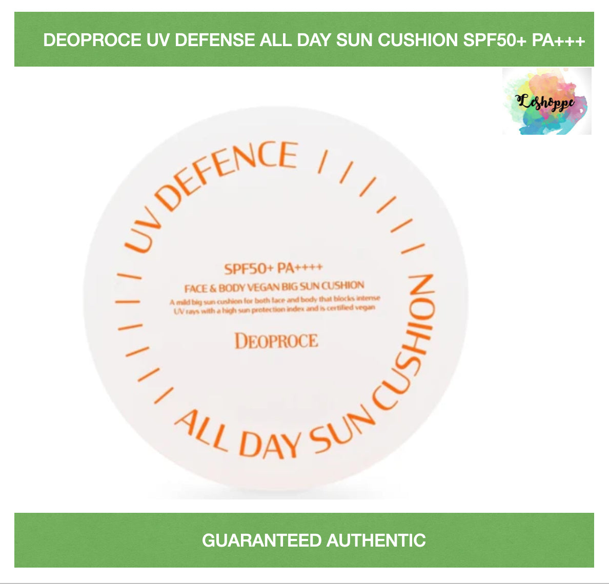 Deoproce UV Defense All Day Sun Cushion SPF50+ PA+++