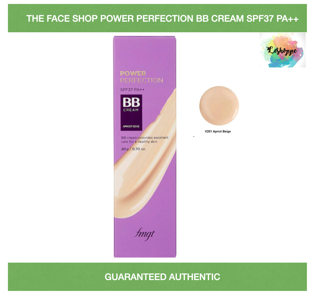 The Face Shop Power Perfection BB Cream SPF37 PA+++ 20g (travel size)