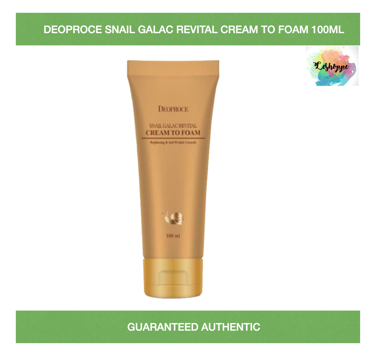 Deoproce Snail Galac Revital Cream to Foam 100ml